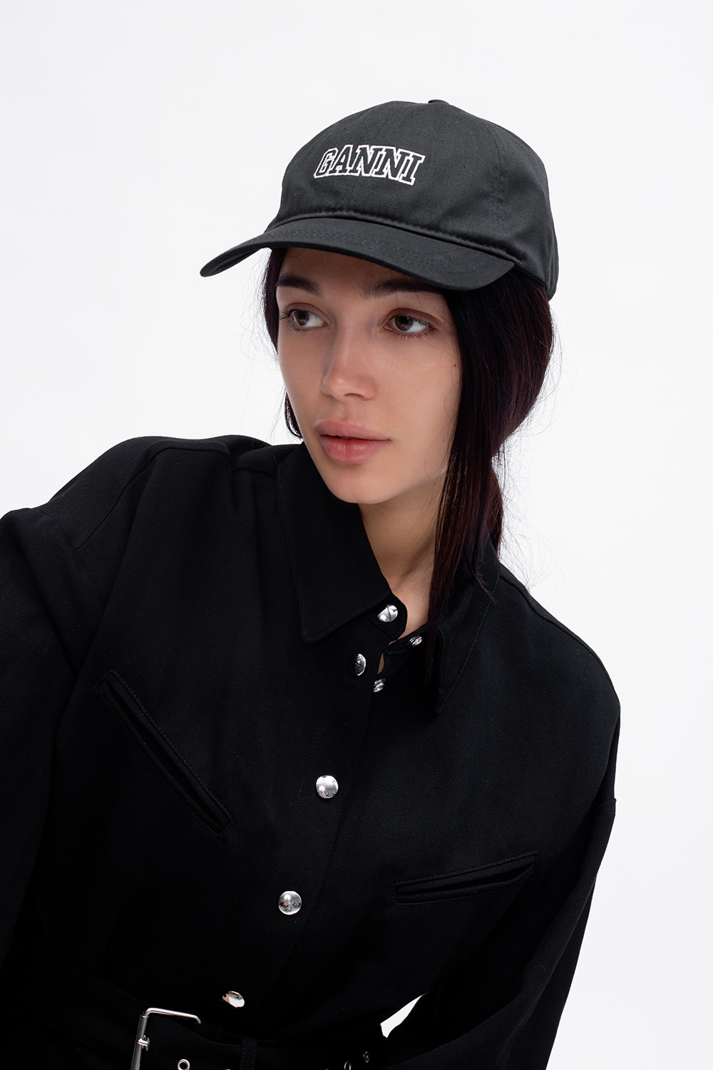 Ganni Baseball cap with logo | Women's Accessories | Vitkac